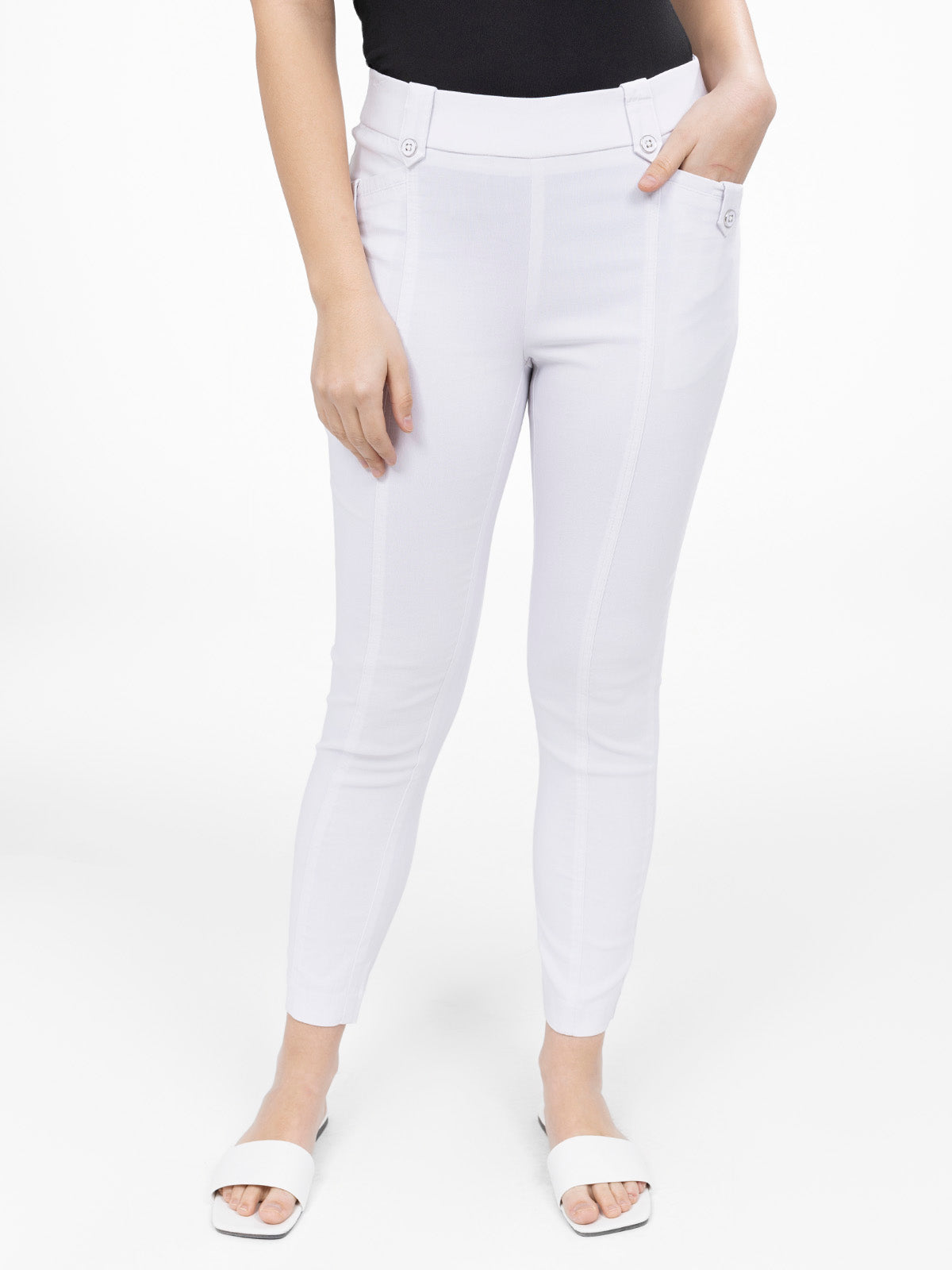 Pantalon droit à enfiler - Petite