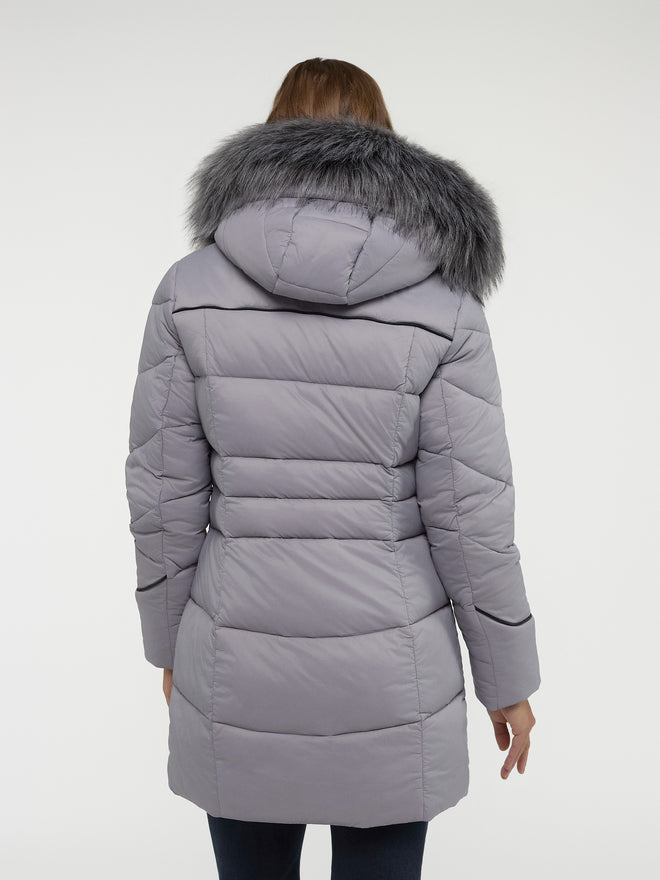 Semi-fitted mid-thigh coat – Le Grenier