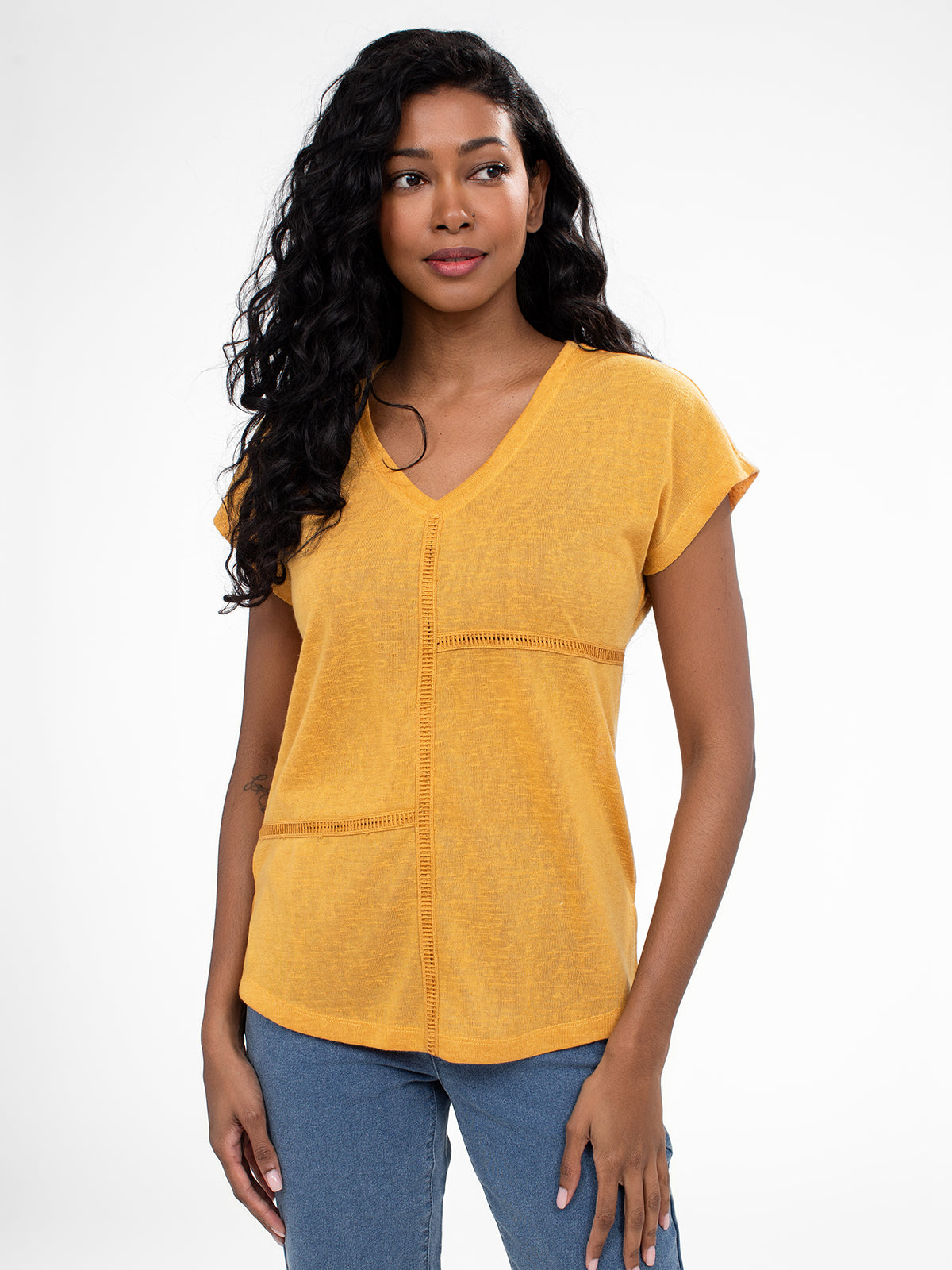 T-shirt semi-ajusté à manches courtes