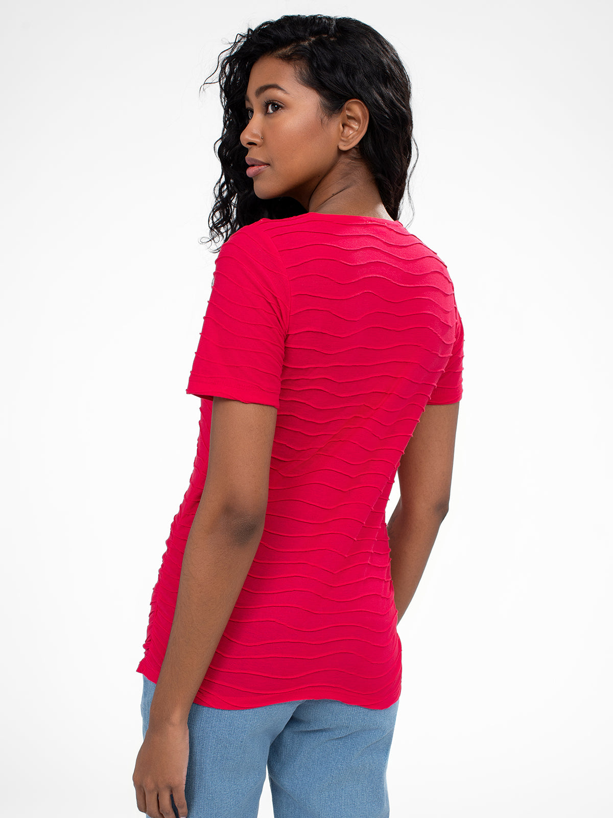 T-shirt semi-ajusté à manches courtes