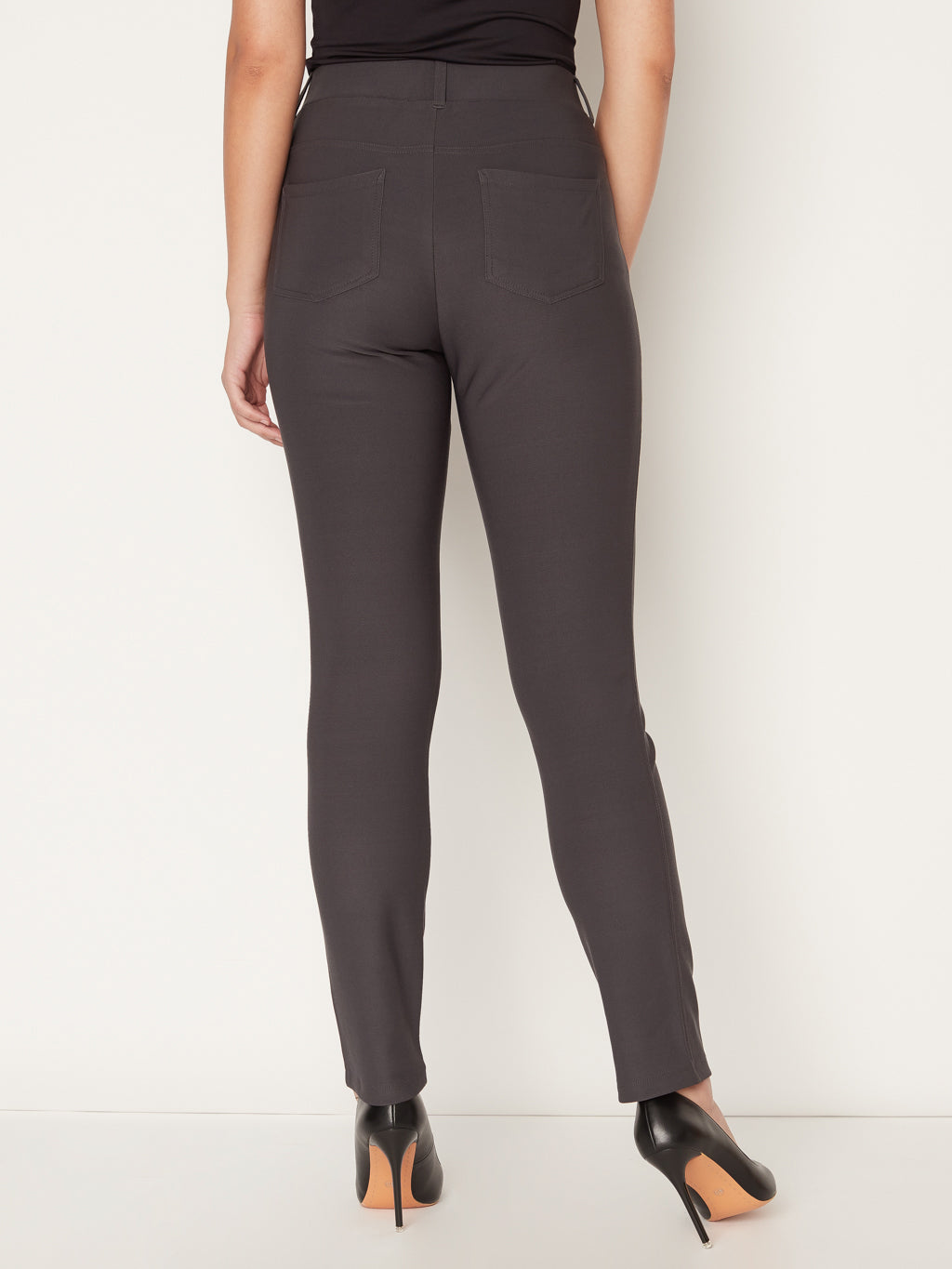 Narrow pull-on ankle pant