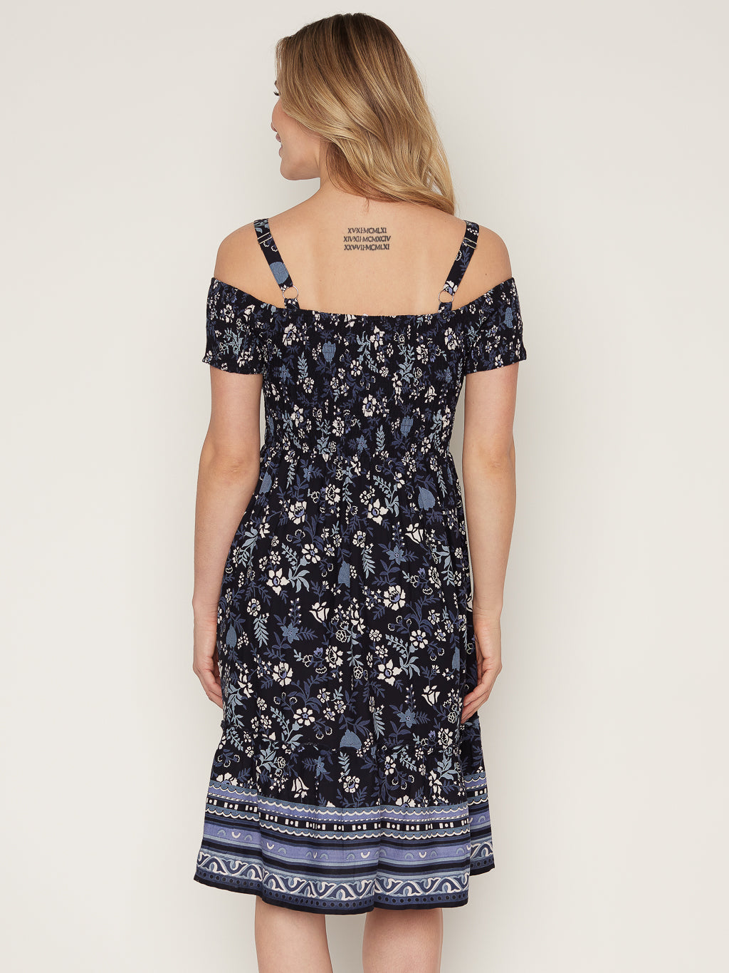 Flared midi dress