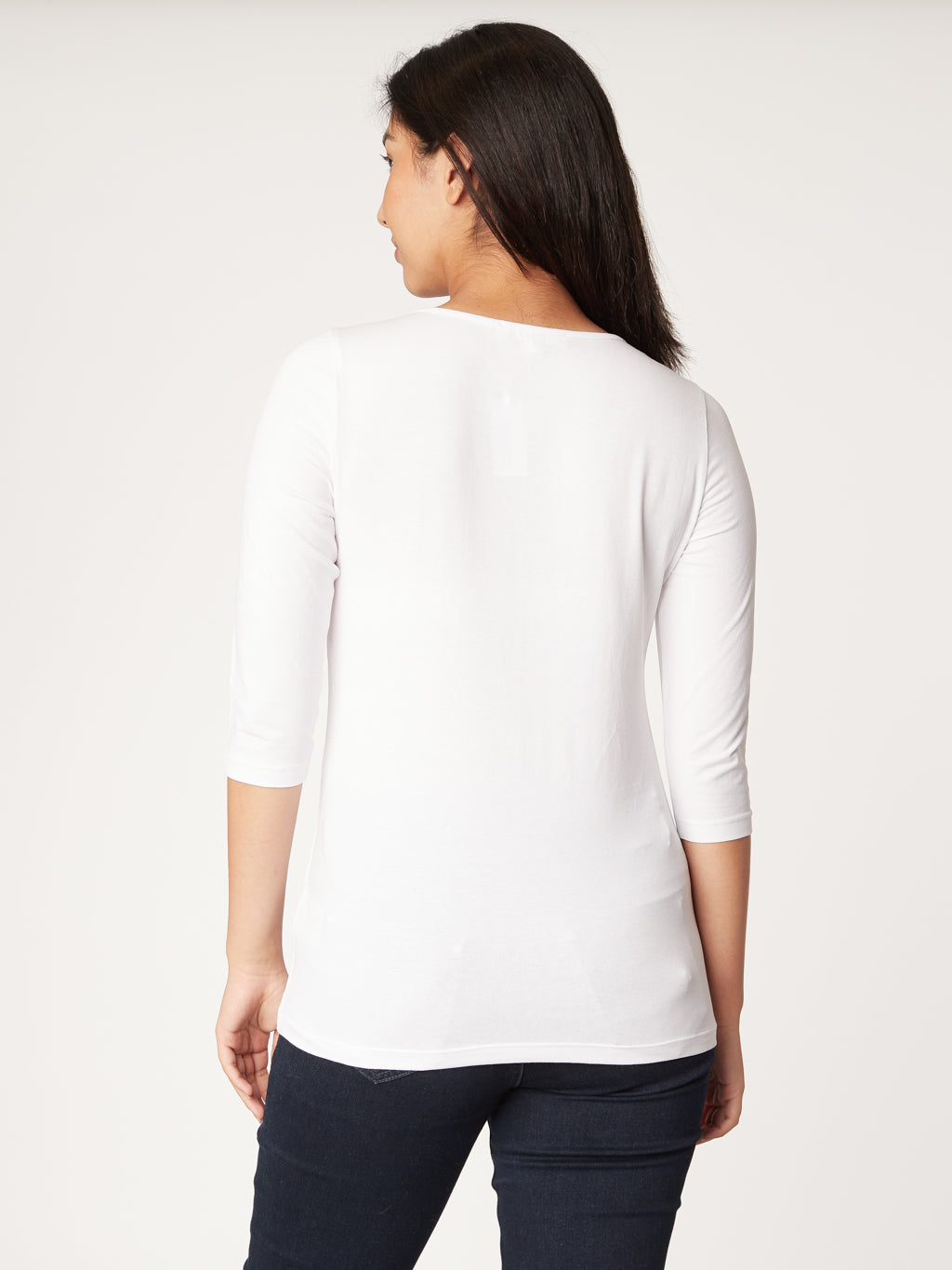 3/4-sleeve fitted t-shirt