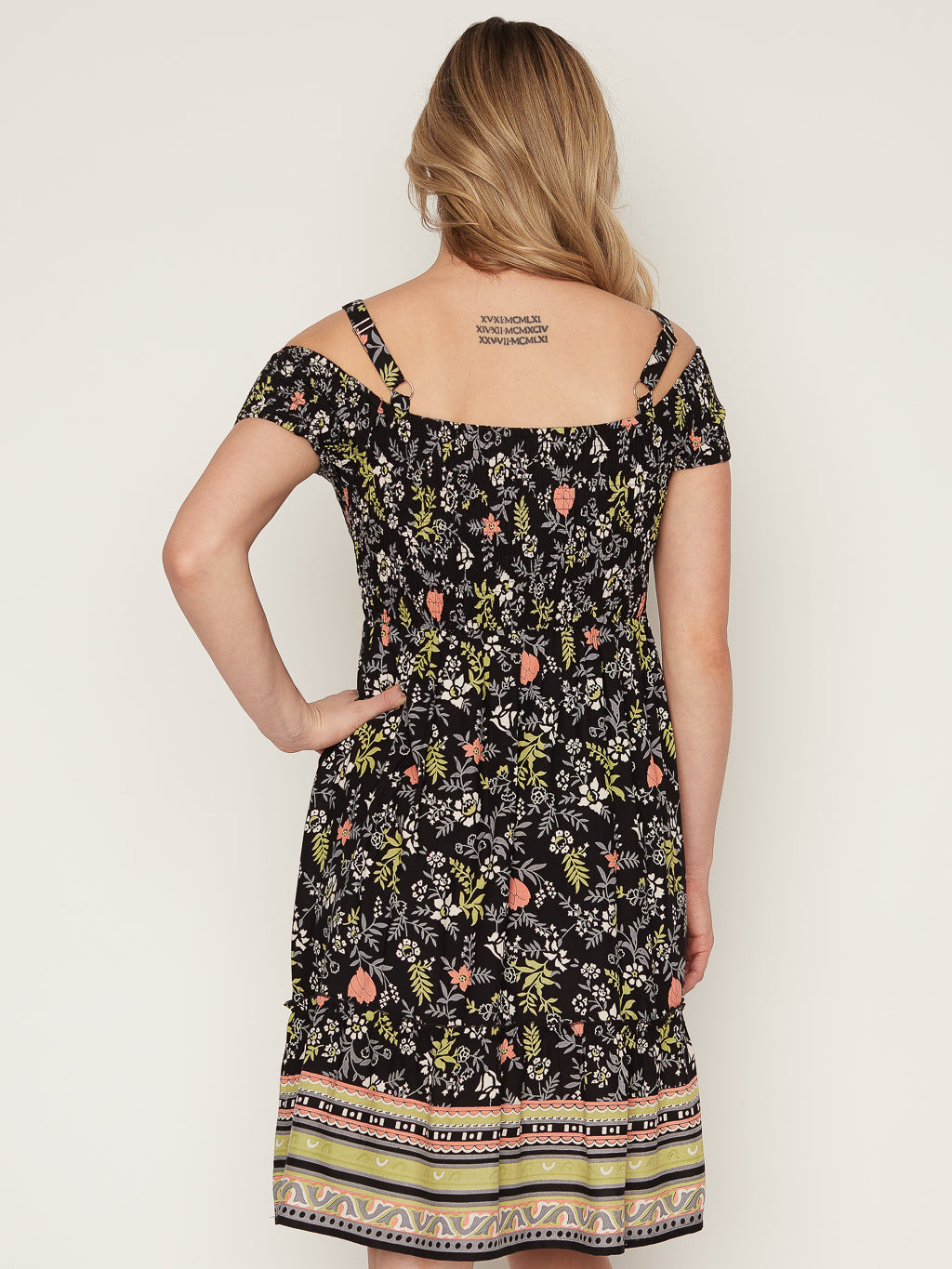 Flared midi dress