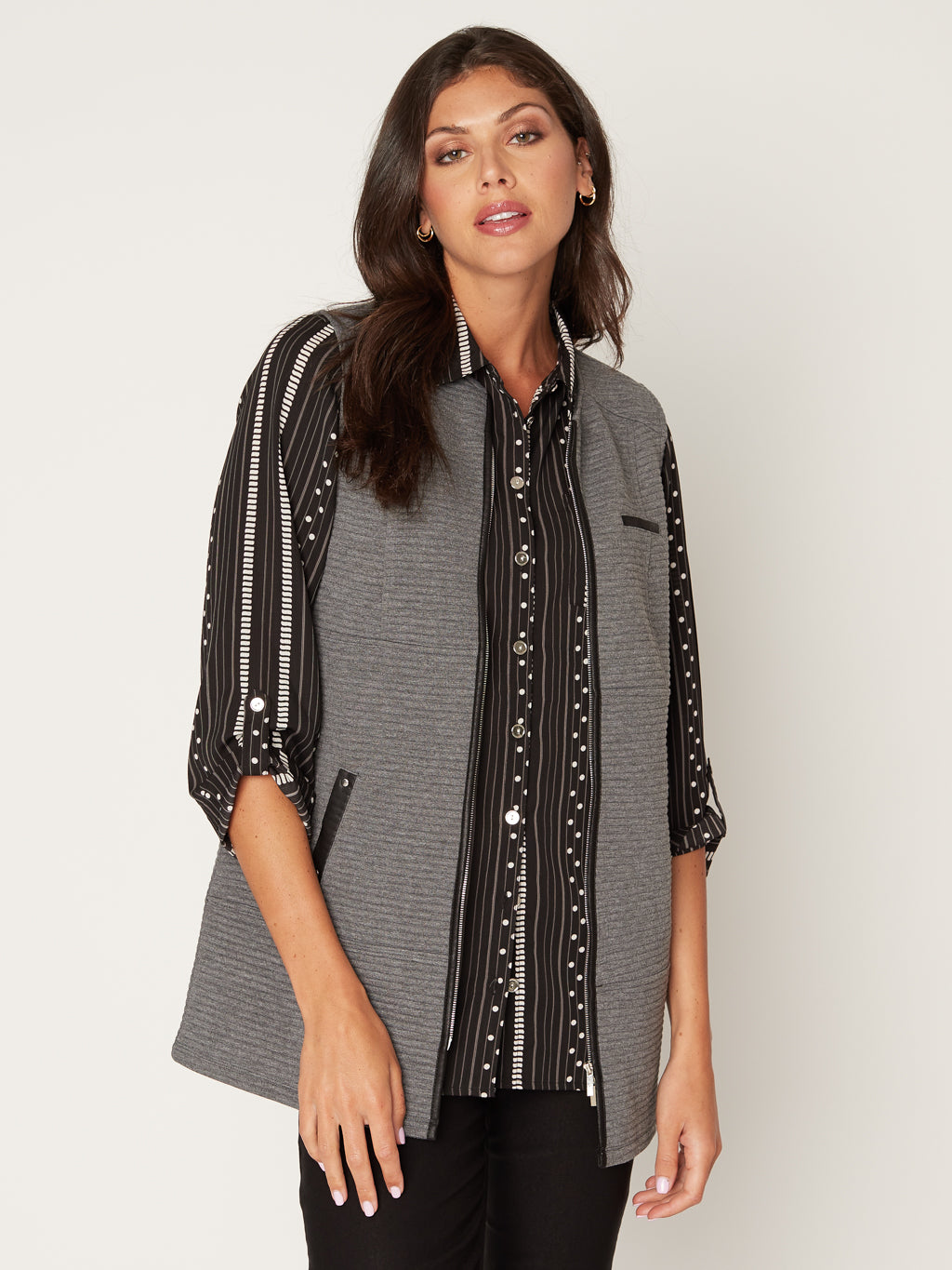 Veste semi-ajustée en tricot