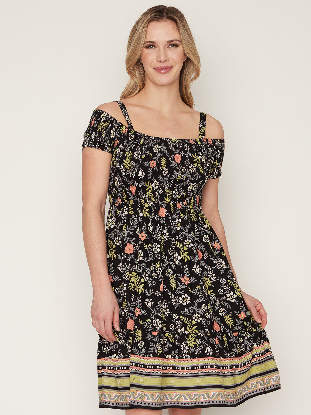 Flared midi dress