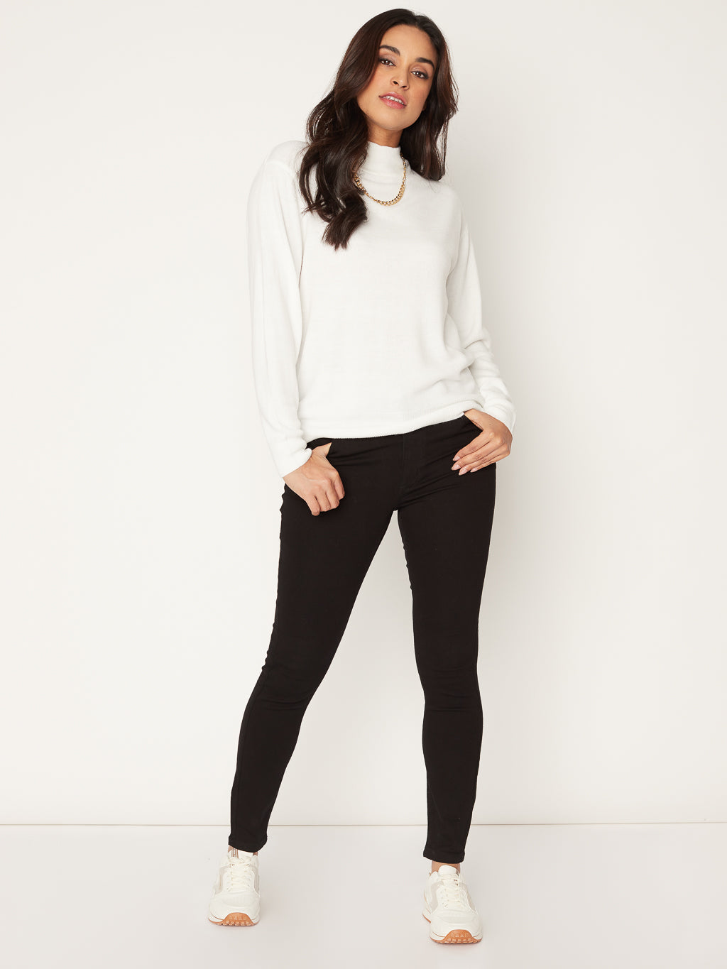 Long-sleeve loose pullover sweater 