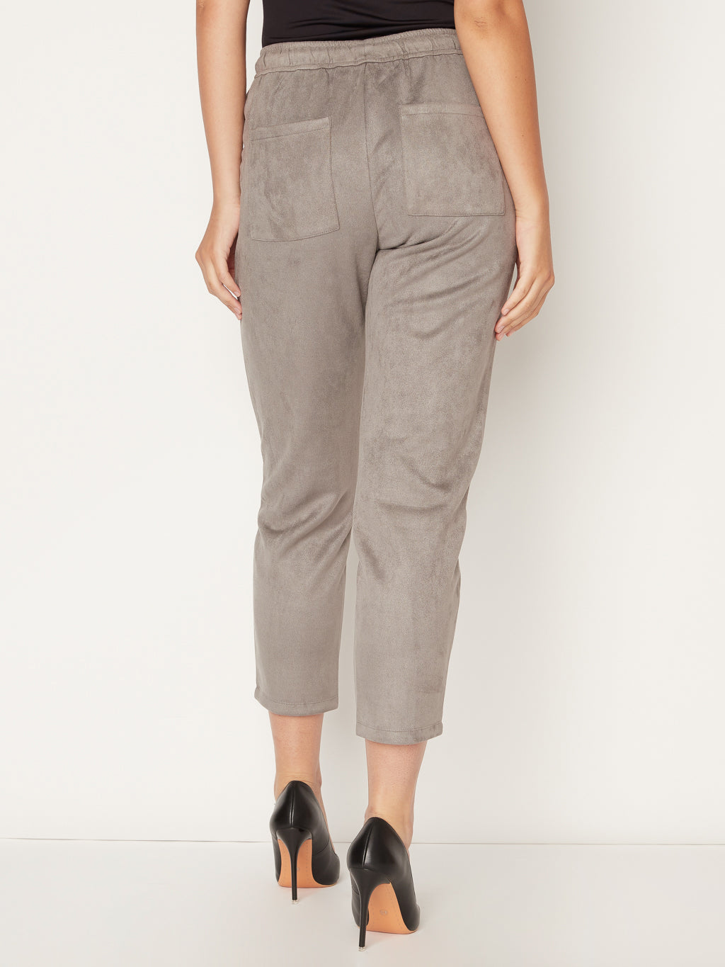 Pantalon étroit à la cheville à enfiler