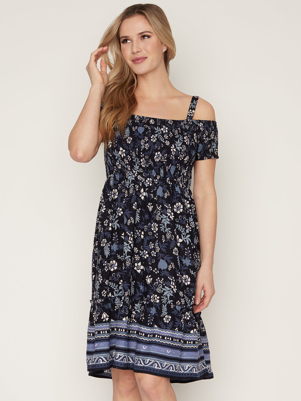 Flared midi dress