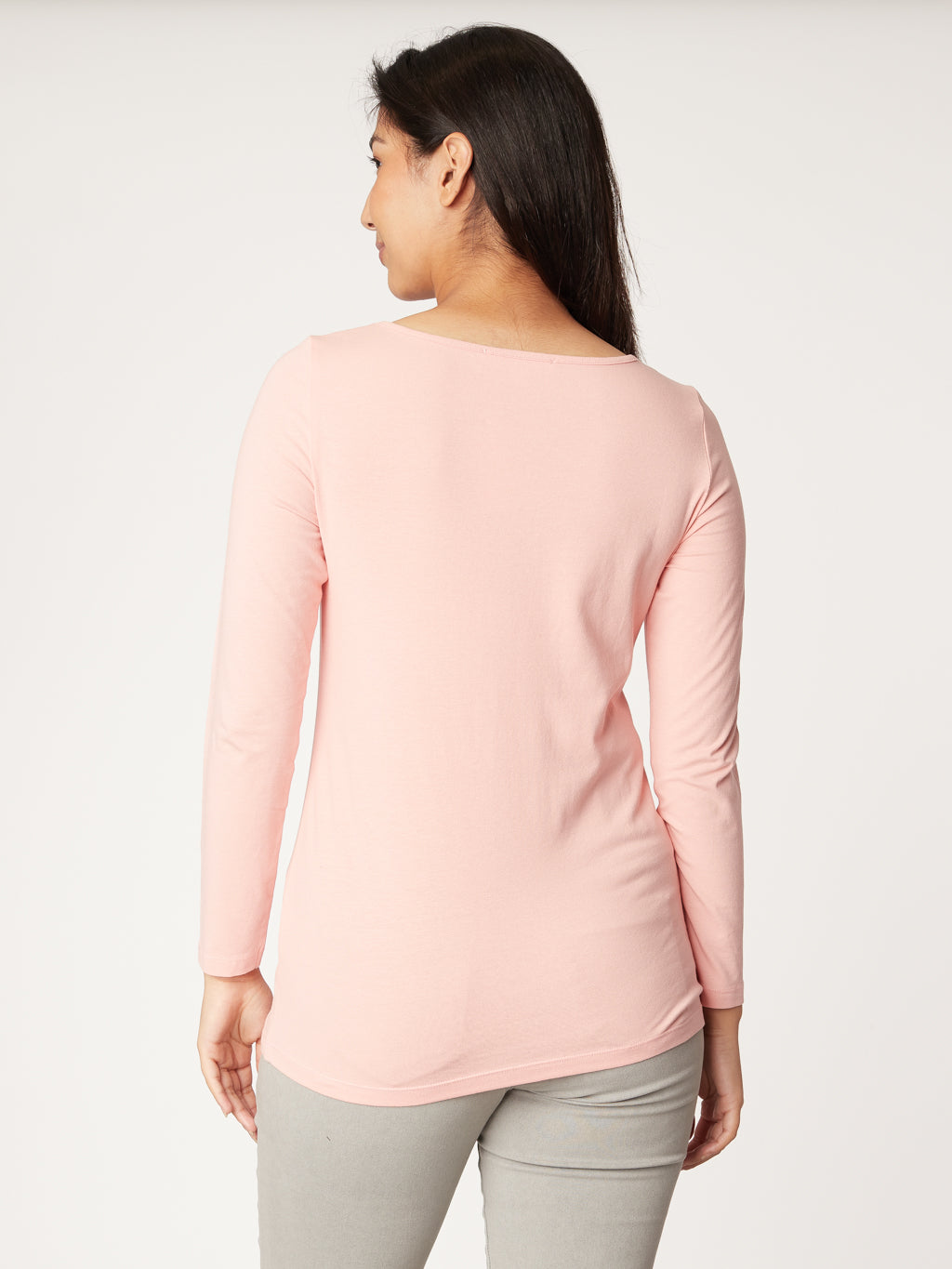 Long-sleeves fitted t-shirt