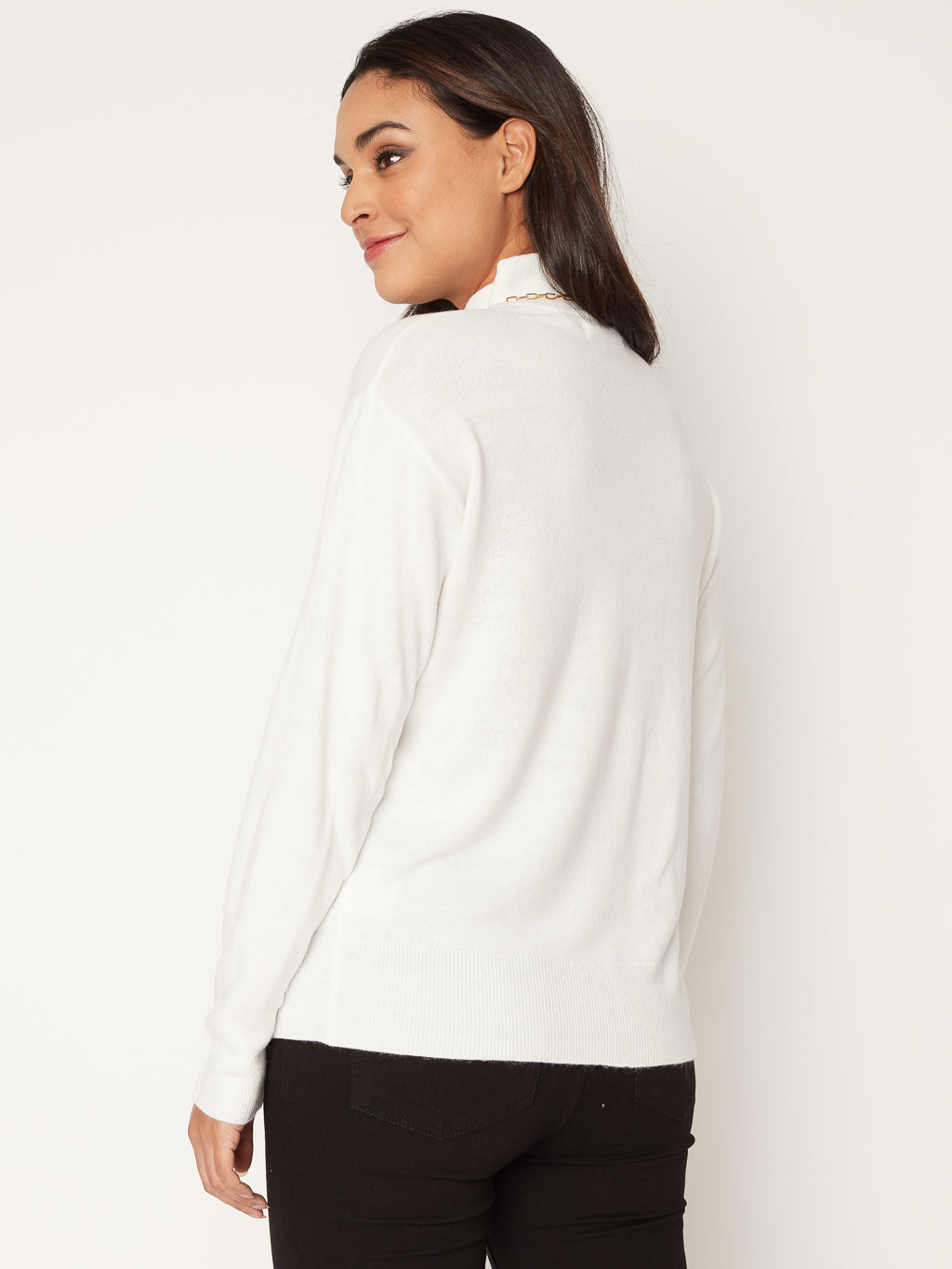 Long-sleeve loose pullover sweater 