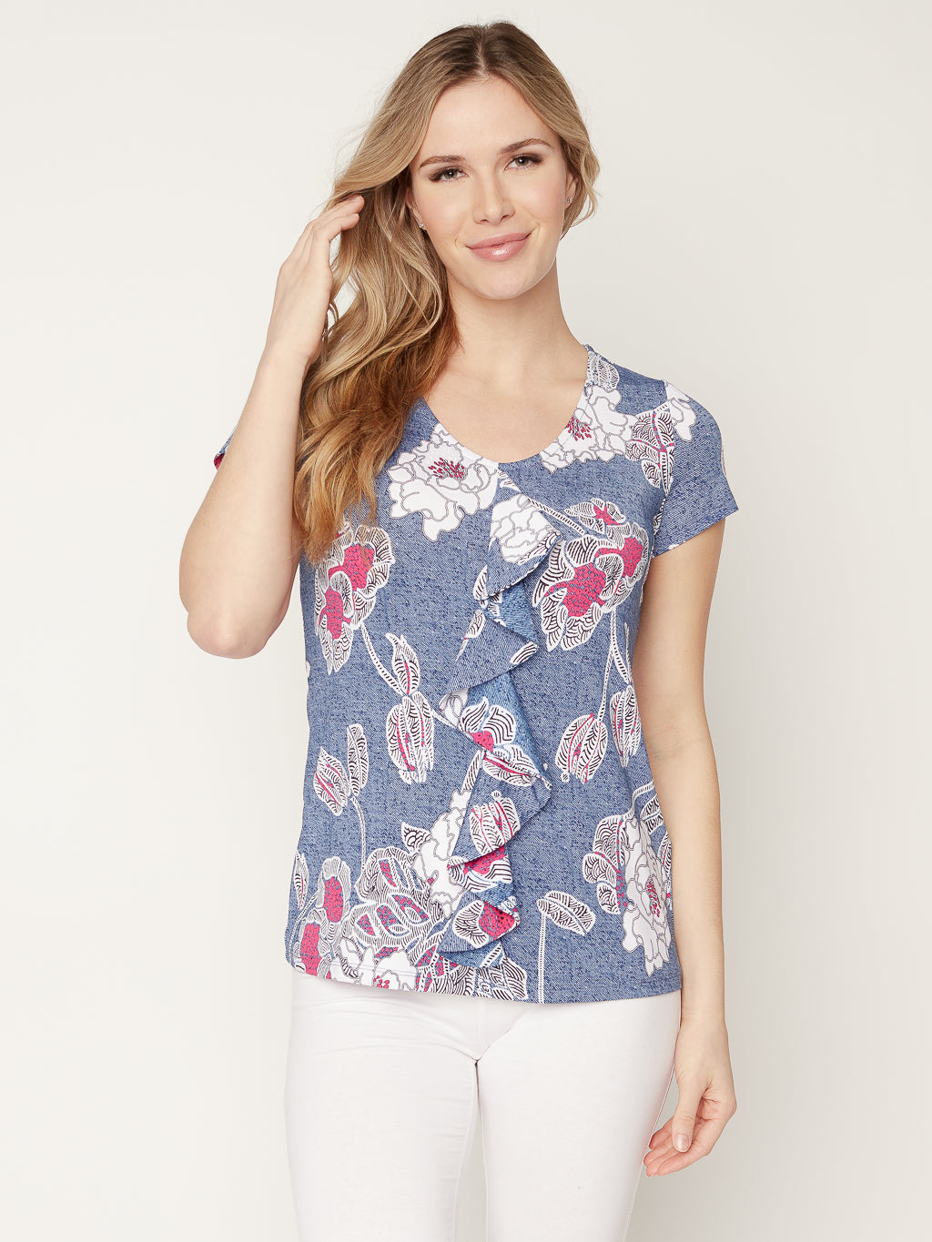 T-shirt semi-ajusté à manches courtes